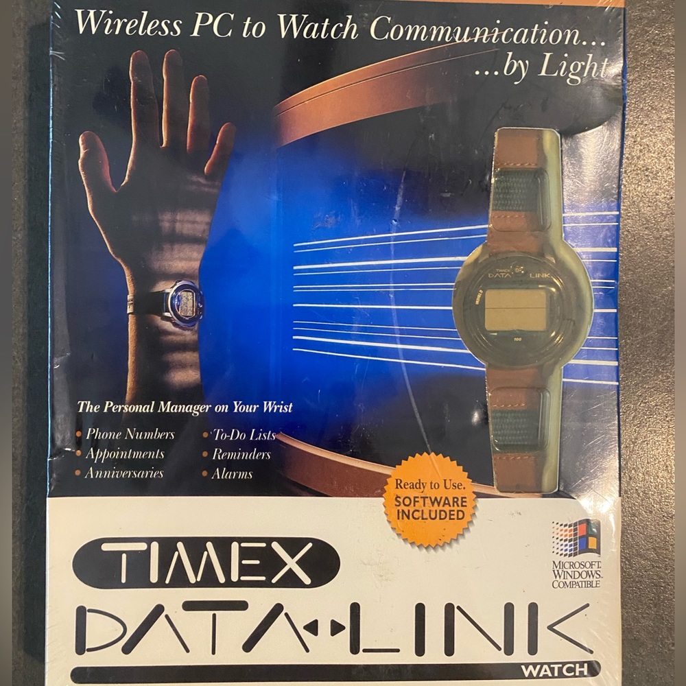 2 Timex Datalink watches